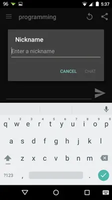 hack.chat android App screenshot 2