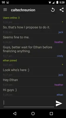 hack.chat android App screenshot 3